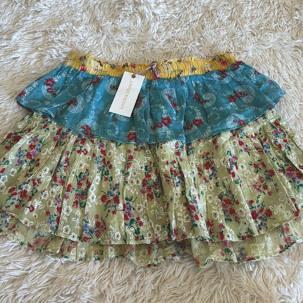 LoveShackFancy Ruffle Mini Skirt